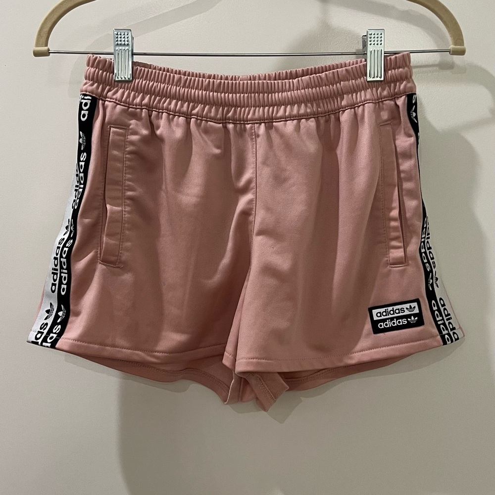 Adidas Women's Athletic Shorts in Soft Pink